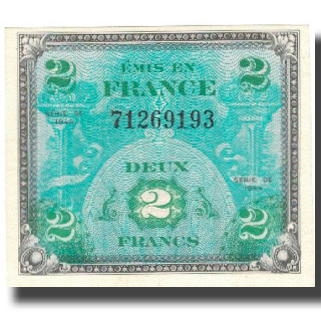 Frankrijk, 2 Francs, Flag/France, 1944, 1944, SUP+, Fayette:VF16.1, KM:114a