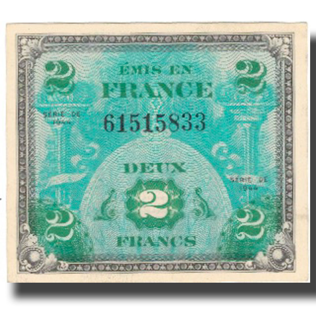 France, 2 Francs, Drapeau/France, 1944, 1944, SUP, Fayette:VF16.1, KM:114a