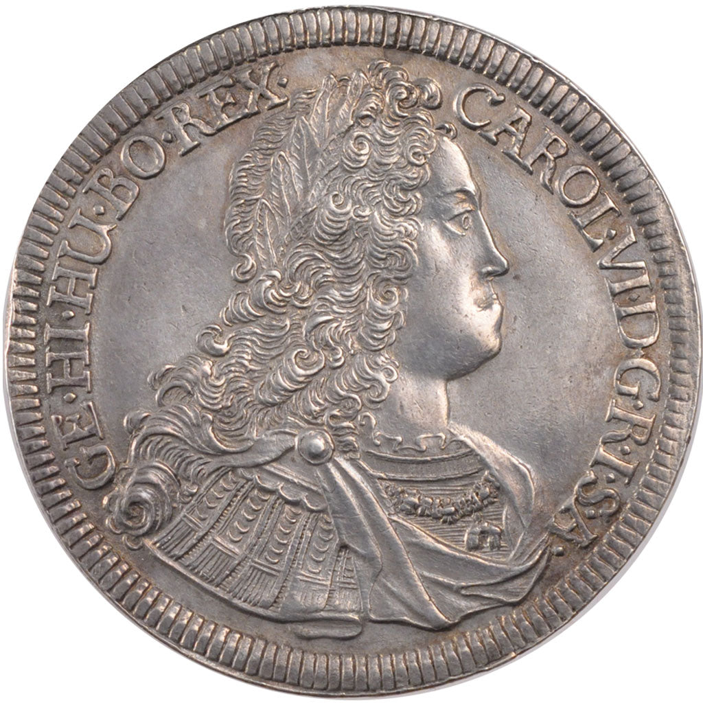 Austria, Reichsthaler, 1725, Hall, AU(55-58), Silver, 28.77