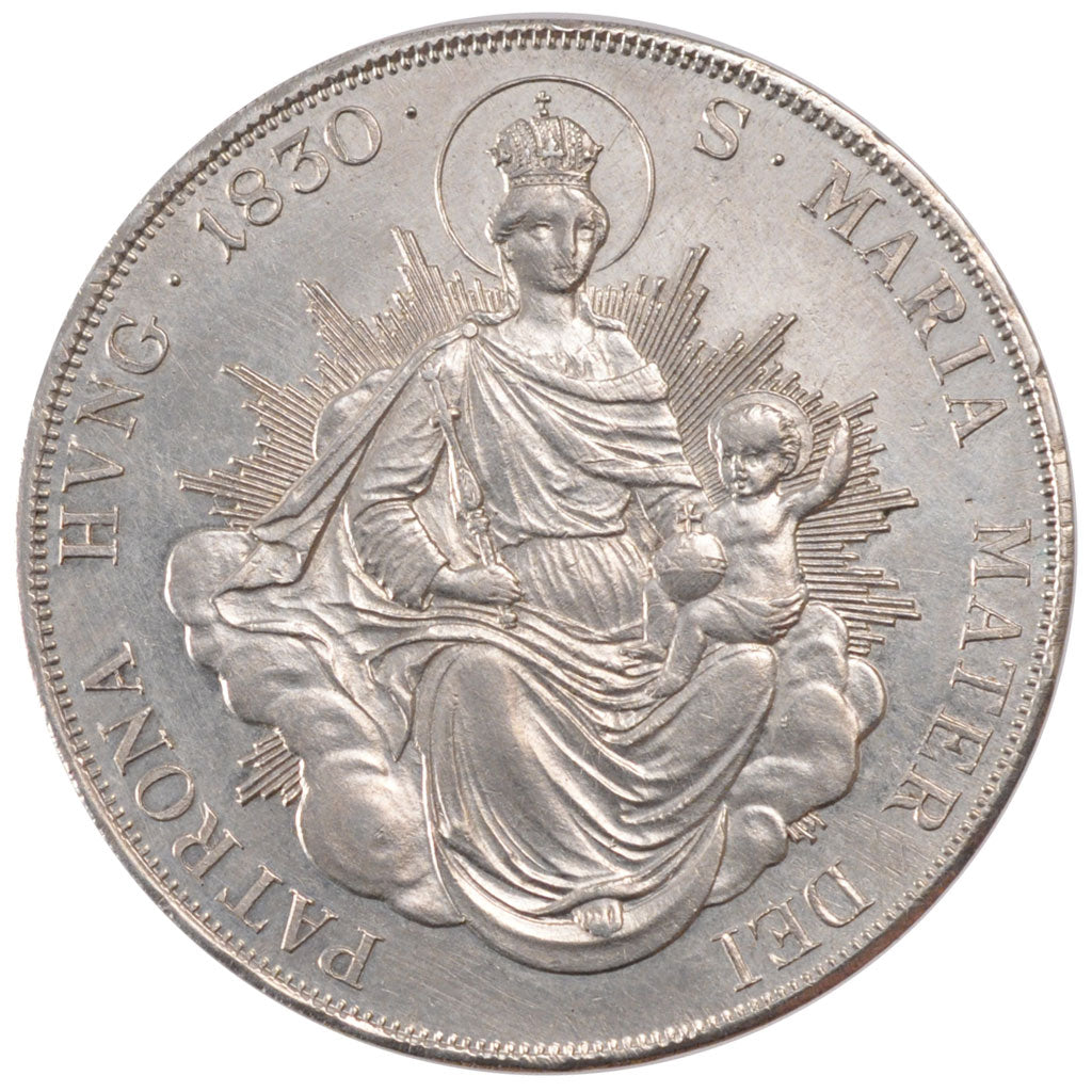HUNGARY, Thaler, 1830, Vienne, KM #417.1, MS(60-62), Silver, 28.03