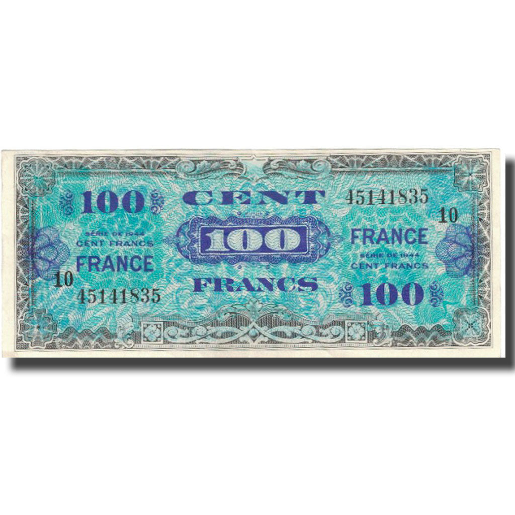 France, 100 Francs, 1945 Verso France, 1945, 1945, VF(30-35), Fayette:VF25.10