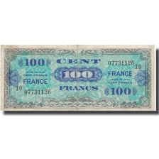 França, 100 Francs, 1945 Verso France, 1944, 1944, VF(20-25), Fayette:VF25.10