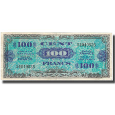 France, 100 Francs, Drapeau/France, 1944, 1944, TB+, Fayette:VF20.1, KM:118a
