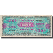 Francia, 50 Francs, 1945 Verso France, 1945, 1945, BC, Fayette:VF 24.1, KM:122a