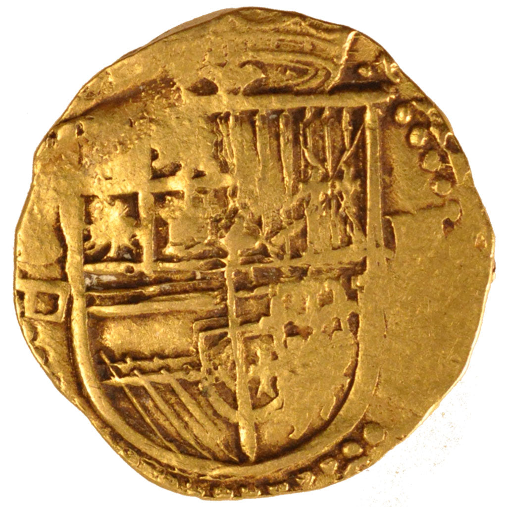 Spain, 2 Escudos, VF(20-25), Gold, 6.73