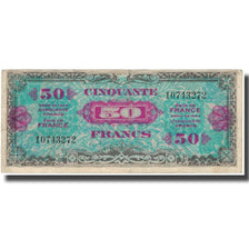 França, 50 Francs, 1945 Verso France, 1945, 1945, VF(20-25), Fayette:19.1