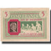 France, Bon de Solidarité, 5 Francs, 1941, AU(55-58)
