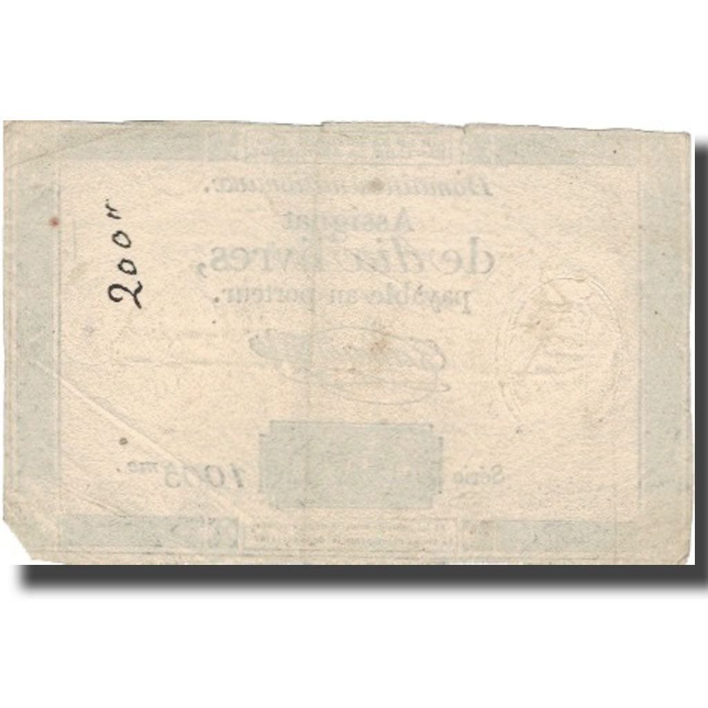 France, 10 Livres, 1792, 1792-10-24, EF(40-45), KM:A66a