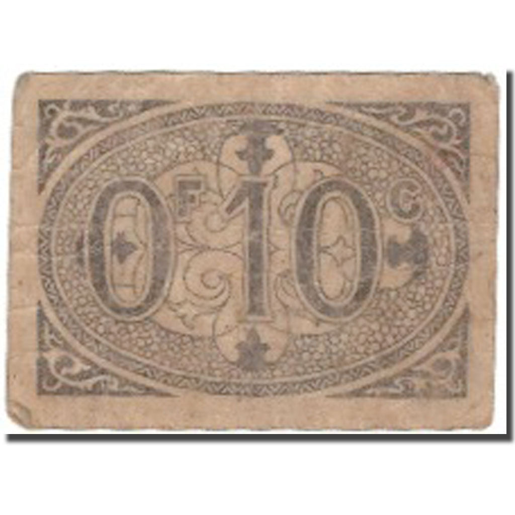 Banknote, Algeria, 10 Centimes, Blason, 1917, 1917-03-09, F(12-15)