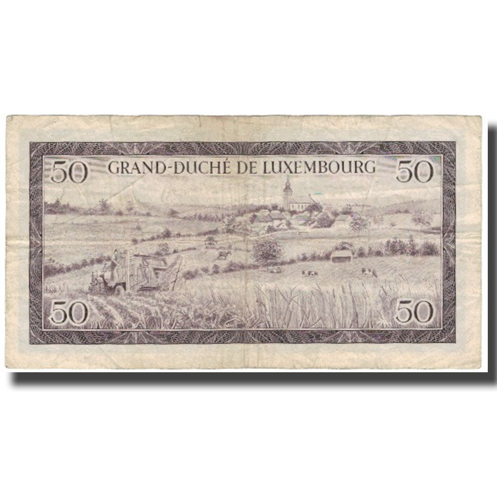 Banknote, Luxembourg, 50 Francs, 1961, 1961-02-06, KM:51a, VF(20-25)