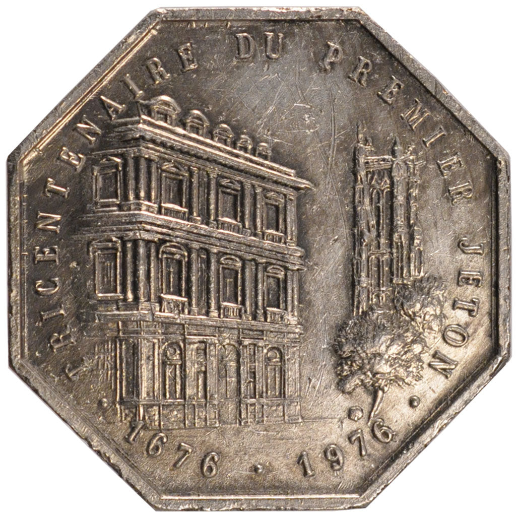 France, Notary, Token, 1976, AU(55-58), Silver, 18.88