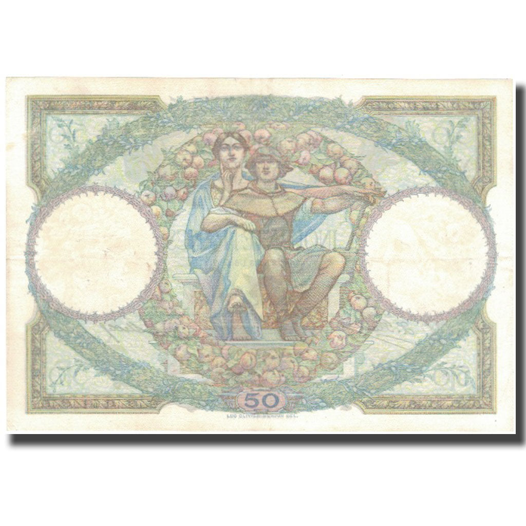Francja, 50 Francs, Luc Olivier Merson, 1927, 1927-07-09, EF(40-45)
