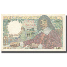 Frankreich, 100 Francs, Descartes, 1944, 1944-07-20, VZ, Fayette:27.6, KM:101a