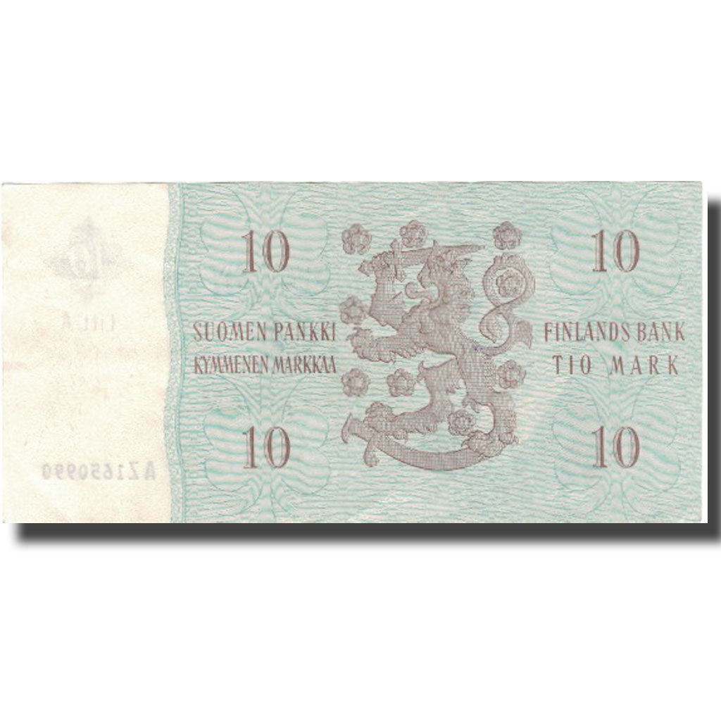 Banknote, Finland, 10 Markkaa, 1963, 1963, KM:104a, EF(40-45)