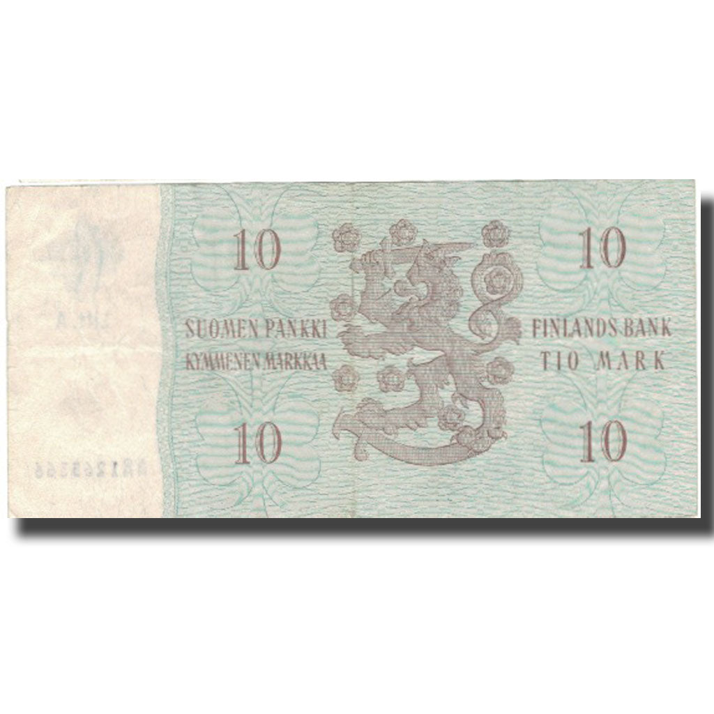 Banknote, Finland, 10 Markkaa, 1963, 1963, KM:104a, VF(30-35)