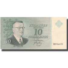 Billet, Finlande, 10 Markkaa, 1963, 1963, KM:100a, TB+