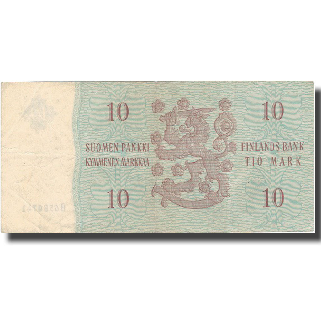 Banknote, Finland, 10 Markkaa, 1963, 1963, KM:100a, VF(30-35)