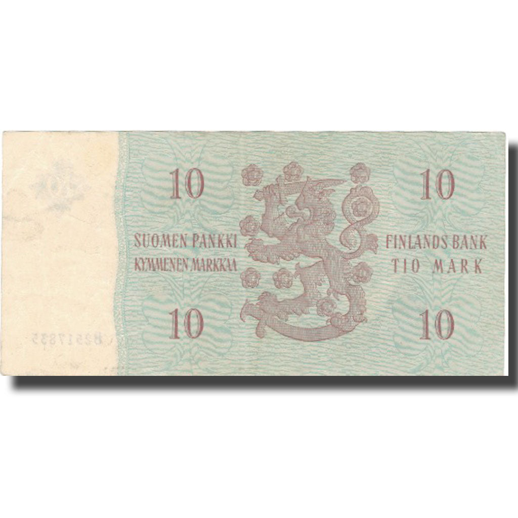 Banknote, Finland, 10 Markkaa, 1963, 1963, KM:100a, EF(40-45)