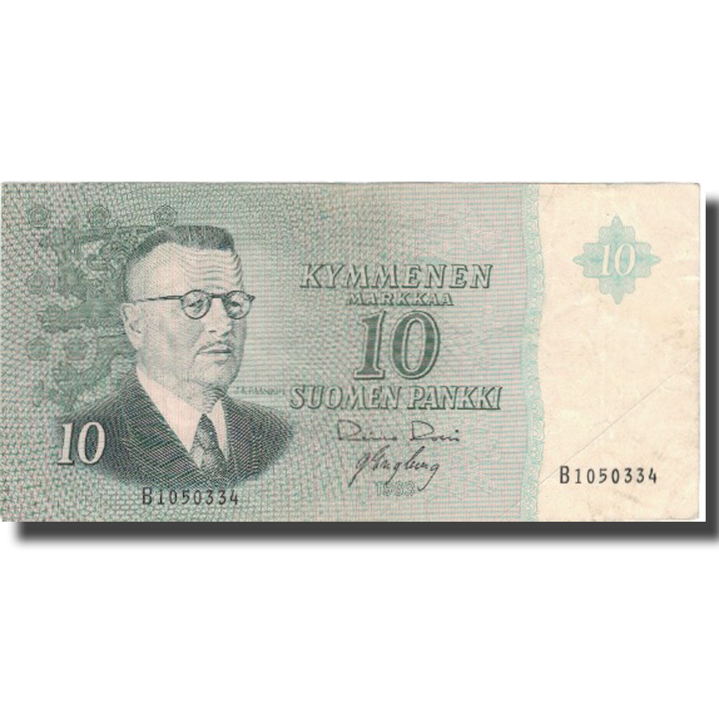 Banknote, Finland, 10 Markkaa, 1963, 1963, KM:100a, VF(30-35)
