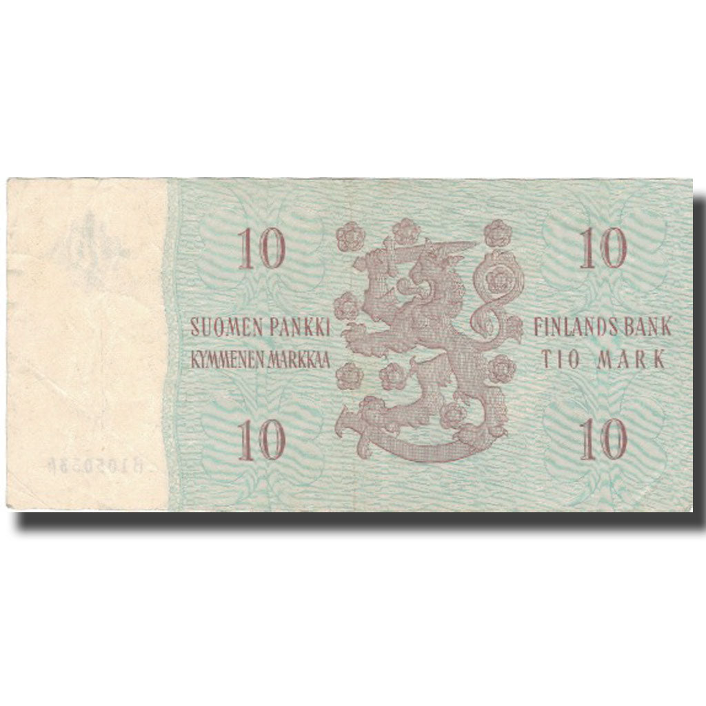 Banknote, Finland, 10 Markkaa, 1963, 1963, KM:100a, VF(30-35)