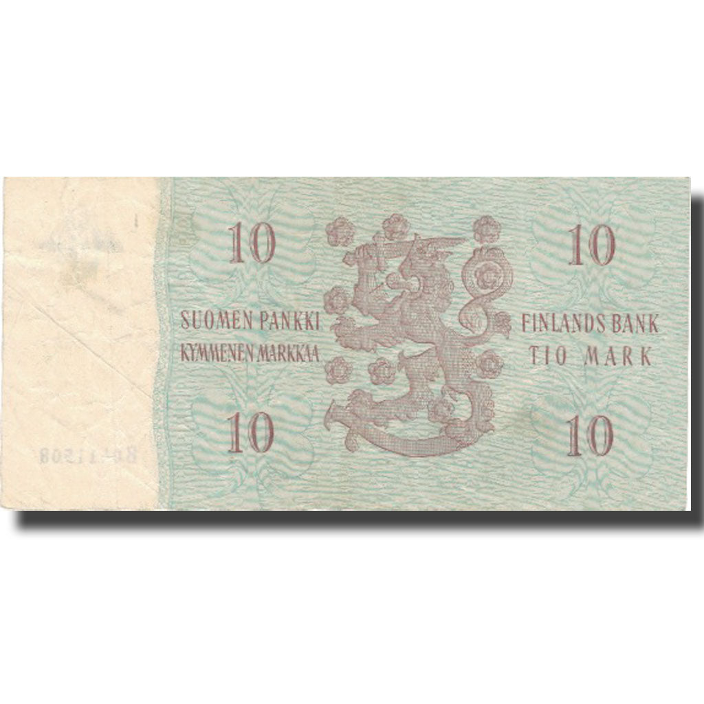 Banknote, Finland, 10 Markkaa, 1963, 1963, KM:100a, VF(30-35)