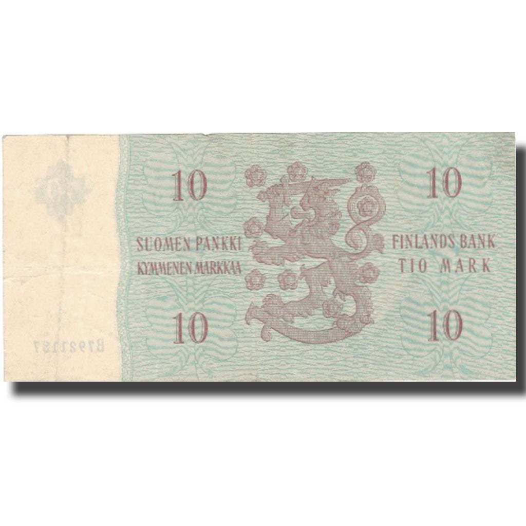 Banknote, Finland, 10 Markkaa, 1963, 1963, KM:100a, VF(30-35)