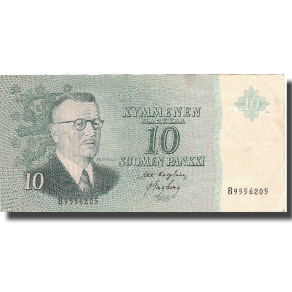 Banknote, Finland, 10 Markkaa, 1963, 1963, KM:100a, VF(30-35)