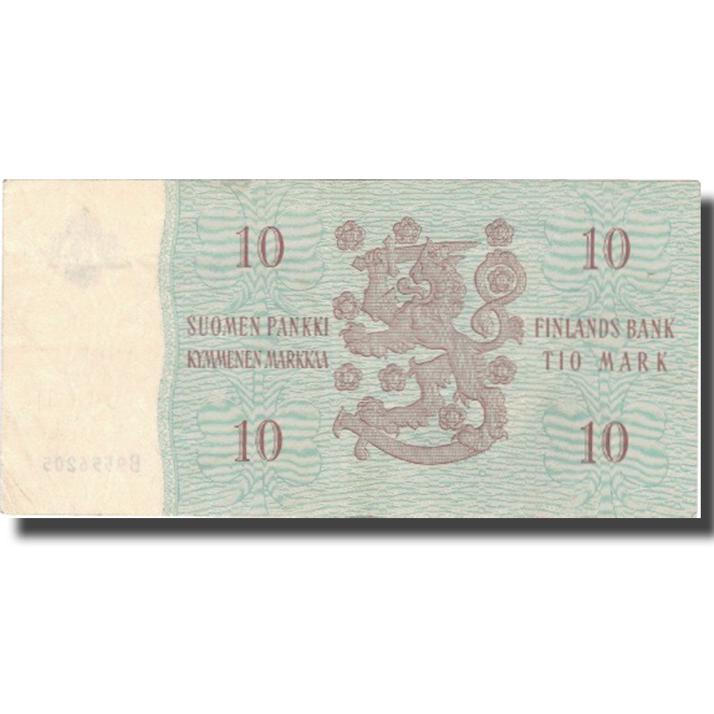Banknote, Finland, 10 Markkaa, 1963, 1963, KM:100a, VF(30-35)