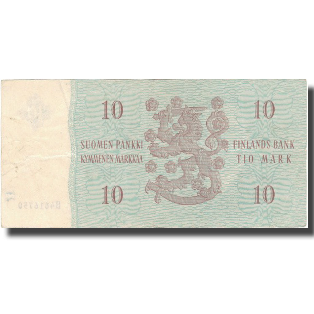Banknote, Finland, 10 Markkaa, 1963, 1963, KM:100a, VF(30-35)