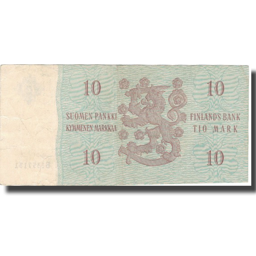 Banknote, Finland, 10 Markkaa, 1963, 1963, KM:100a, VF(30-35)