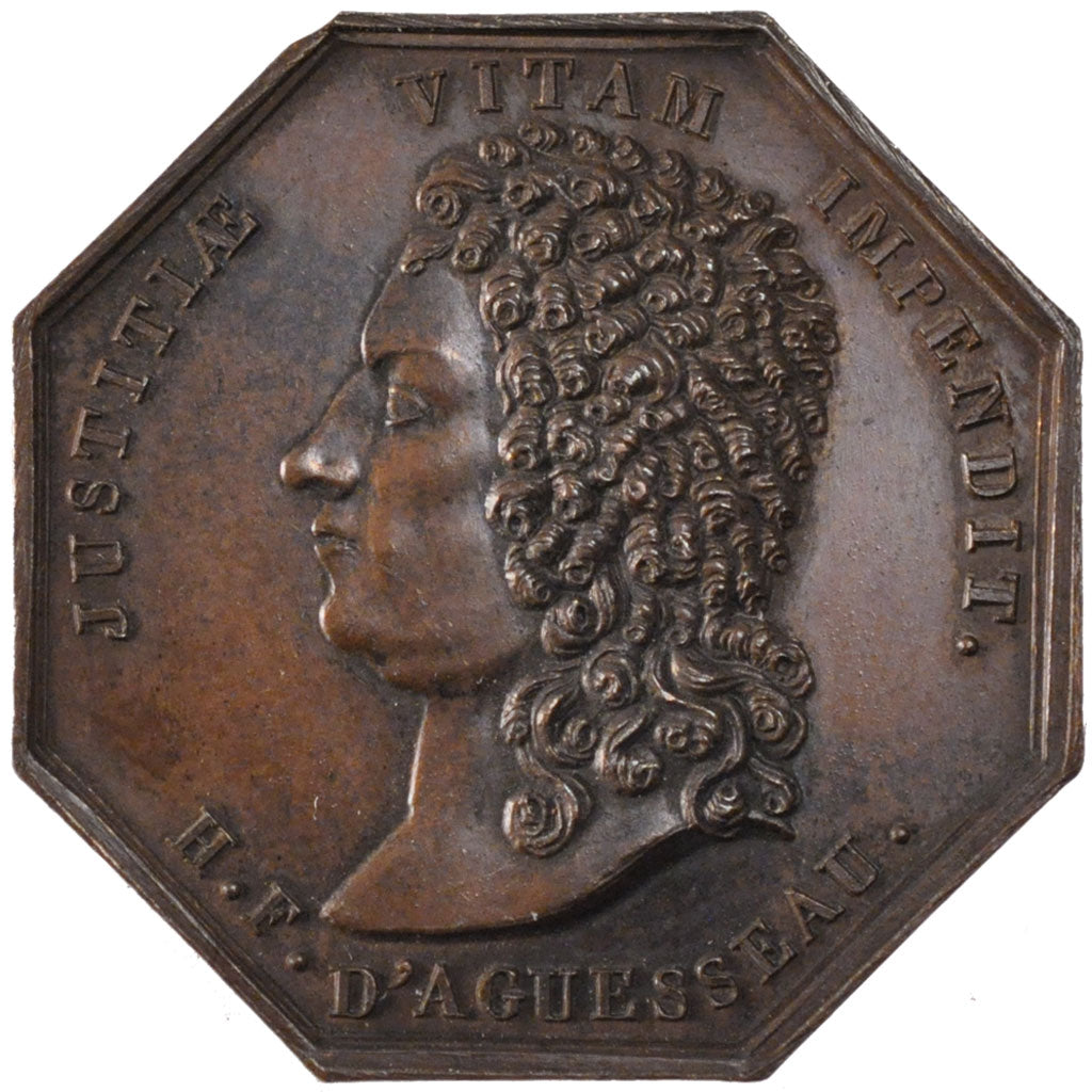 France, Notary, Token, MS(60-62), Copper, Lerouge #102A, 14.05