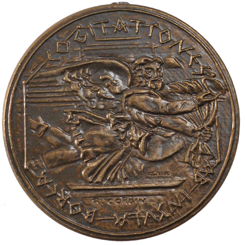 France, Notary, Token, 1990, AU(55-58), Bronze, 22.95