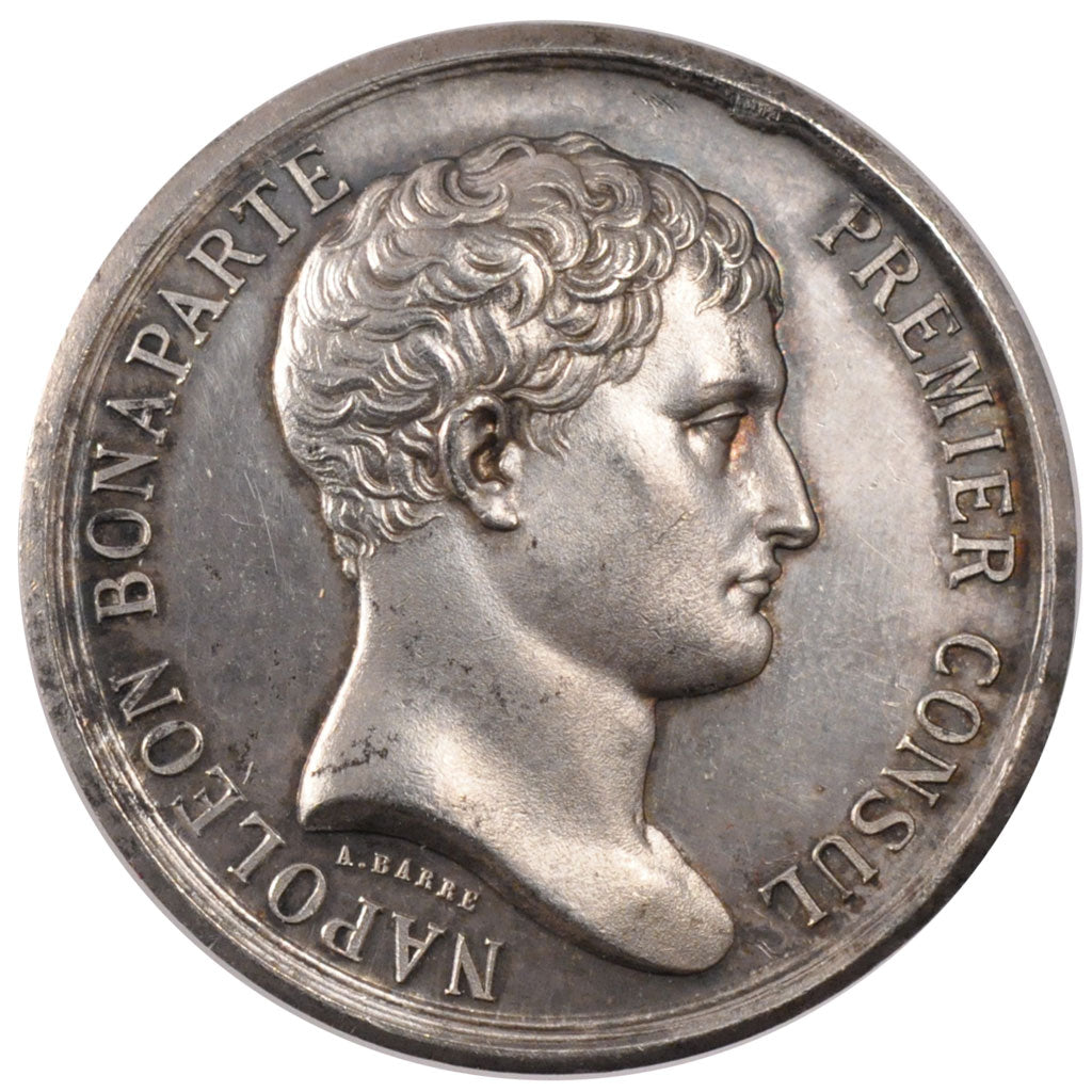 France, Notary, Token, 1840, MS(60-62), Silver, Lerouge #450, 13.17