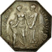 France, Token, Notary, 1874, MS(60-62), Silver, Lerouge:451