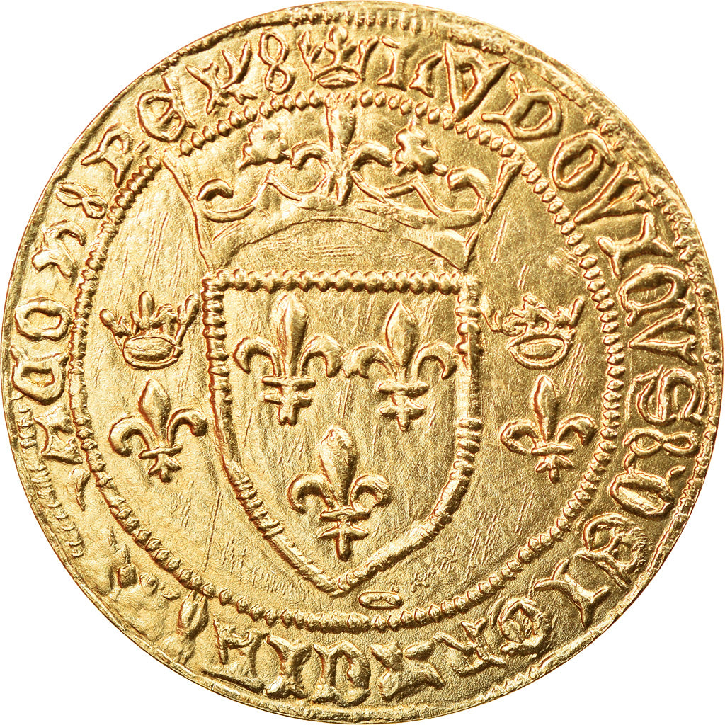 France, Medal, Reproduction Ecu à la Couronne de Louis XI, MDP, MS(65-70)