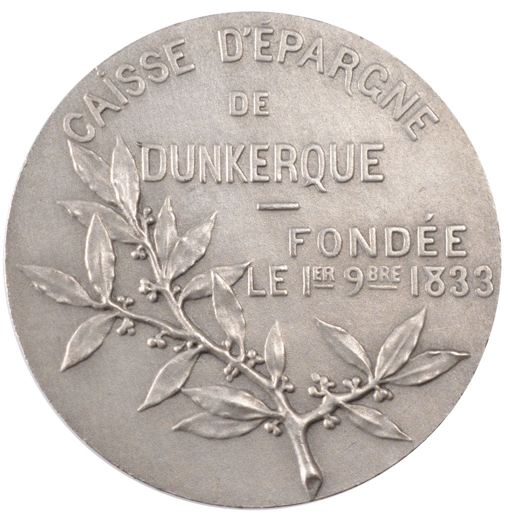 France, Savings Bank, Token, AU(55-58), Silver, 22.92