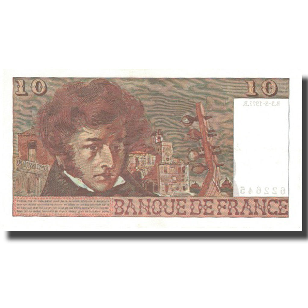 France, 10 Francs, Berlioz, 1977, 1977-03-03, SPL+, KM:150c