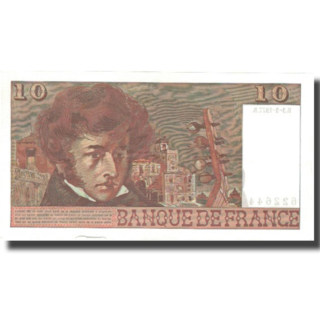 Frankrijk, 10 Francs, Berlioz, 1977, 1977-03-03, SPL+, Fayette:63.21, KM:150c