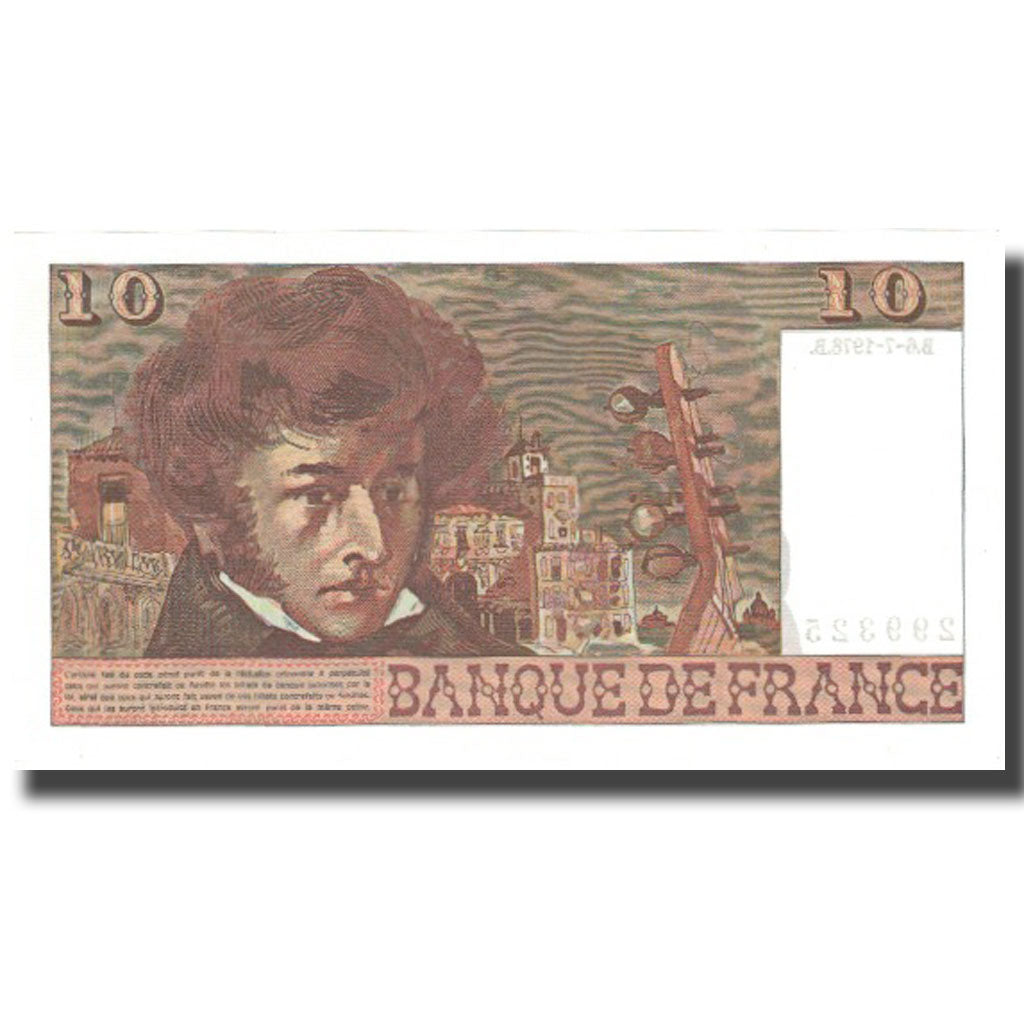 Francia, 10 Francs, Berlioz, 1977, 1978-03-02, SC+, Fayette:63.24, KM:150c