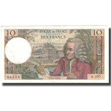Francja, 10 Francs, Voltaire, 1971, 1971-09-02, AU(50-53), Fayette:62.53