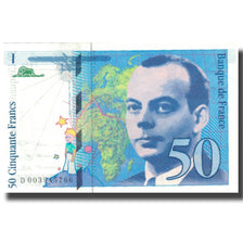 France, 50 Francs, Eiffel, 1992, 1992, AU(55-58), Fayette:72.1b, KM:157a