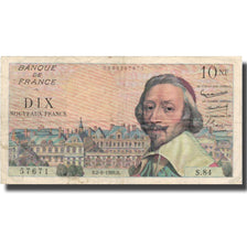 France, 10 Nouveaux Francs, Richelieu, 1960, 1960-06-02, VF(20-25)