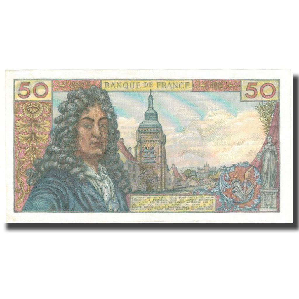 France, 50 Francs, Racine, 1976, 1976-06-03, AU(50-53), Fayette:64.33, KM:148f