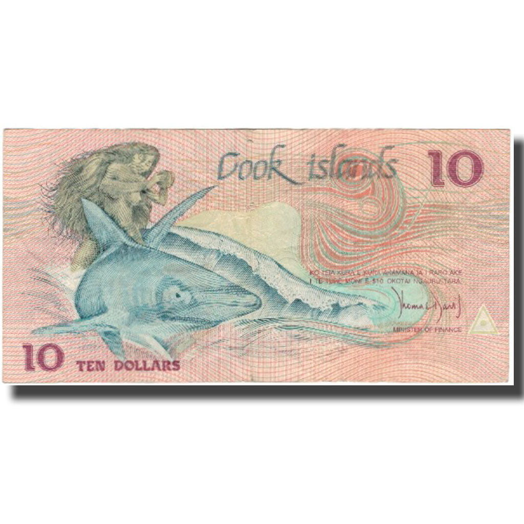 Banknote, Cook Islands, 10 Dollars, KM:4a, VF(30-35)