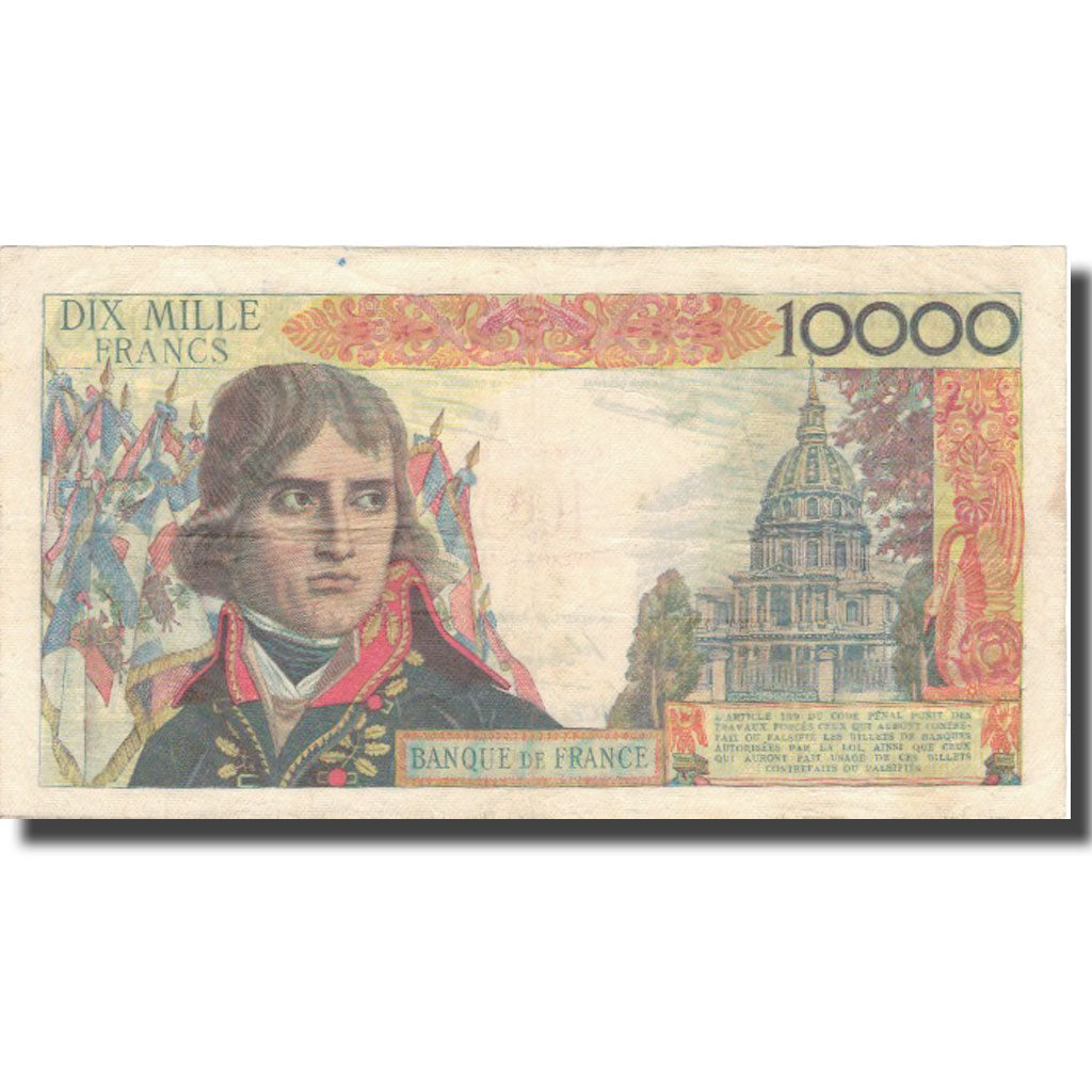 Francia, 100 Nouveaux Francs on 10,000 Francs, Bonaparte, 1958, 1958-10-30, MB+