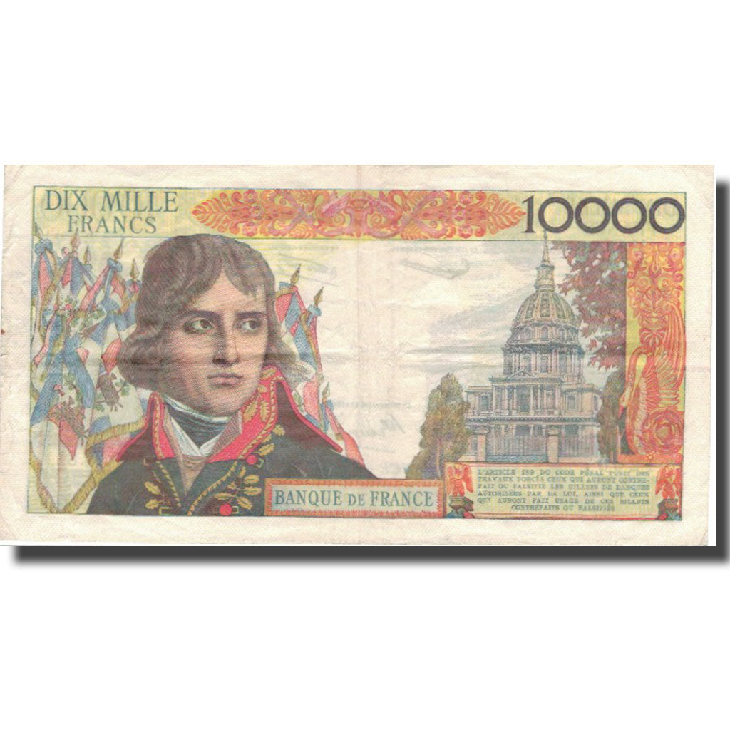 France, 10,000 Francs, Bonaparte, 1957, 1957-07-04, EF(40-45), Fayette:51.9