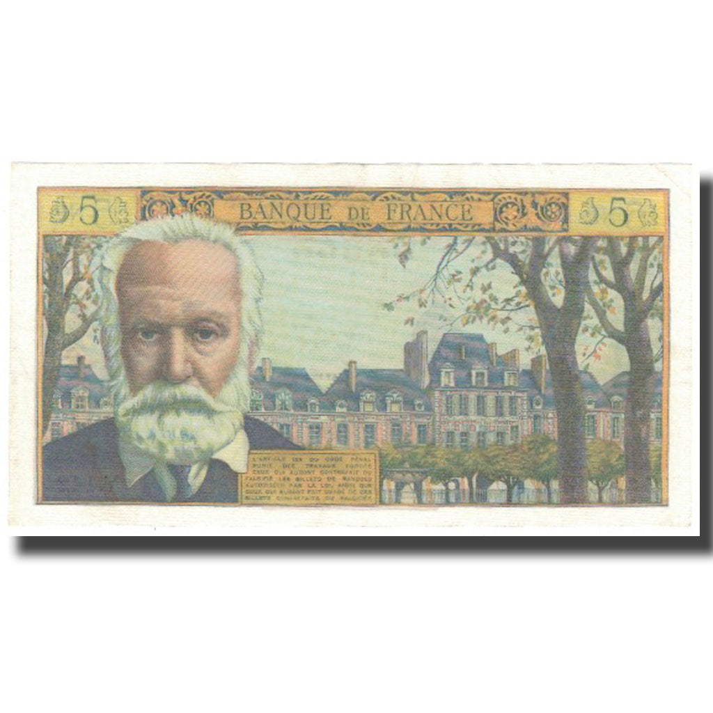 Francia, 5 Nouveaux Francs, Victor Hugo, 1965, 1965-05-06, BB+, Fayette:56.18