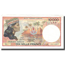 Nota, Territorios Franceses Do Pacífico, 10,000 Francs, Undated (1985), KM:4a
