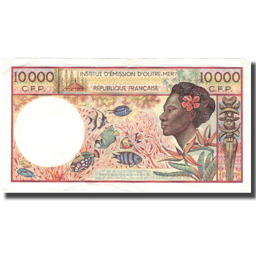 Billet, French Pacific Territories, 10,000 Francs, Undated (1985), KM:4a, TTB