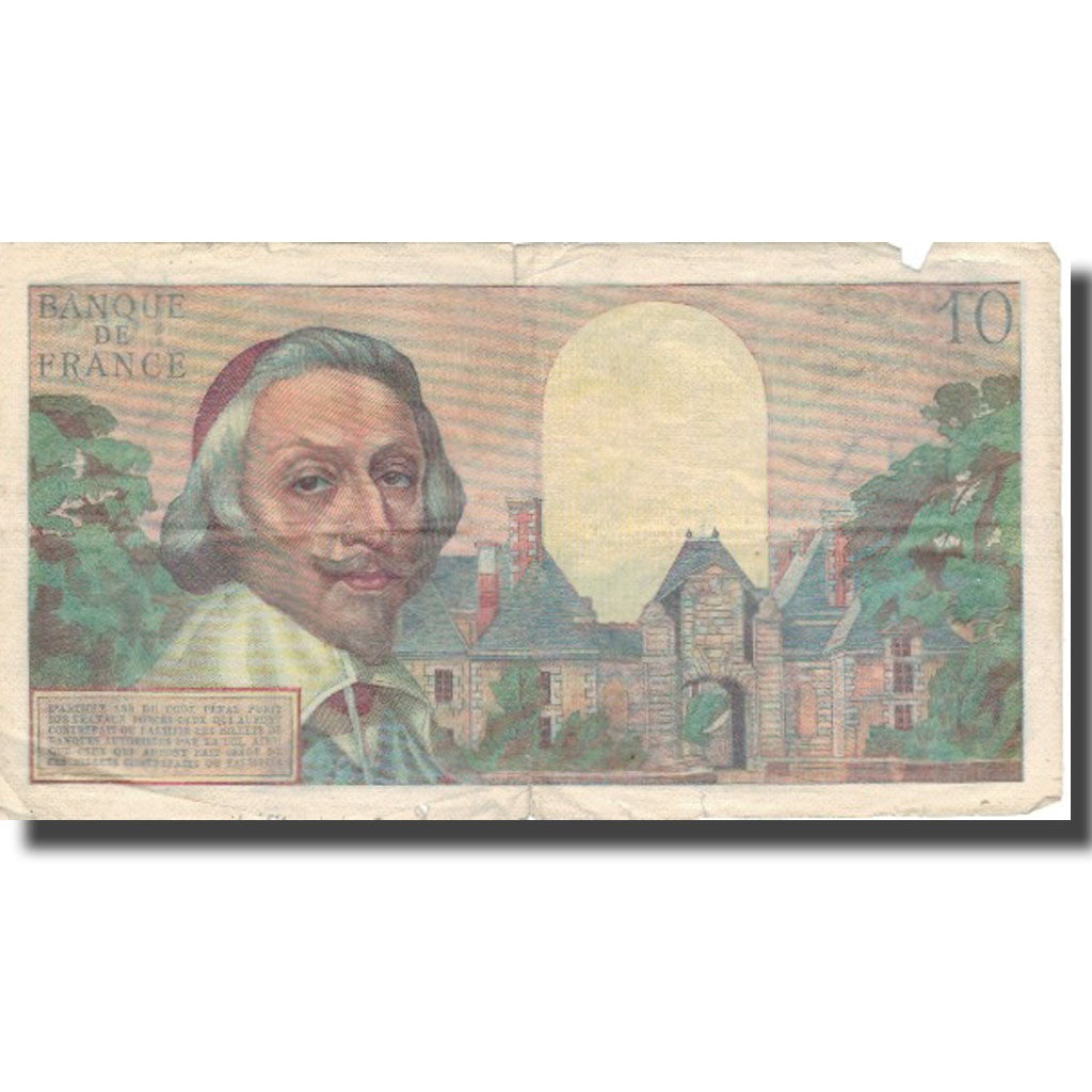 Frankrijk, 10 Nouveaux Francs, Richelieu, 1960, 1960-02-04, B+, Fayette:57.5